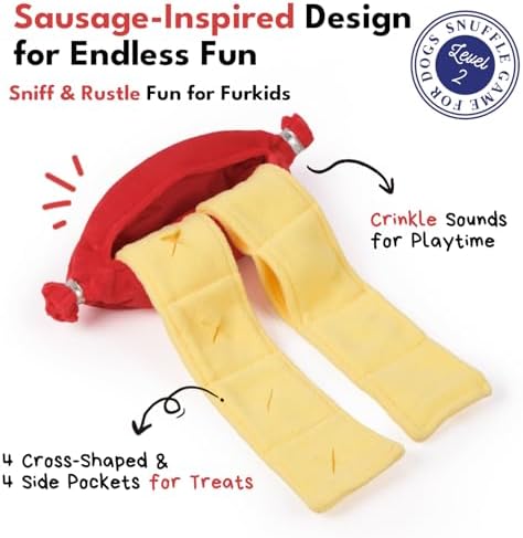 CHEWFFON Snuffle Dog Toy, Interactive Crinkle Toy - Image 2