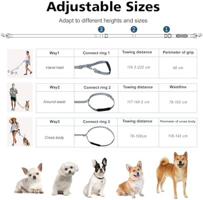 8.5ft Hands Free Dog Leash Adjustable - Image 4