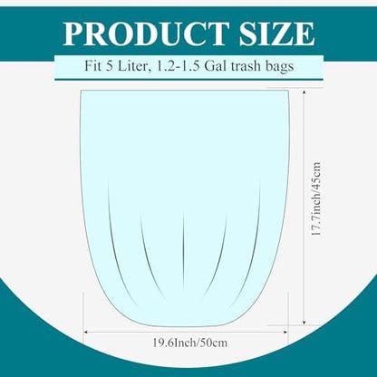 1.5 Gallon Small Trash Bags Mini Bathroom Garbage Bags - Image 2