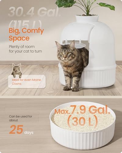 Feandrea Plant Cat Litter Box Enclosure - Image 3