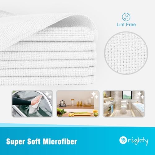 Orighty Microfiber Cleaning Cloth, Cleaning Rags, 12 Pack, 12x11 in - Image 2