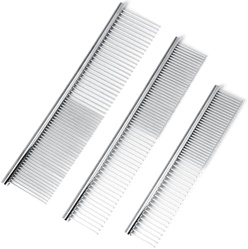 MEDUWEDU Stainless Steel Pet Comb Set – Grooming Combs by MEDUWEDU