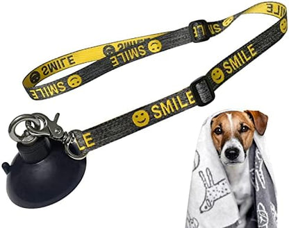 Dog Bathing Tether with Heavy Suction Cup, Dog Grooming Tub Restraint Leash by Periflowin
