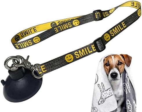 Dog Bathing Tether with Heavy Suction Cup, Dog Grooming Tub Restraint Leash by Periflowin