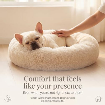 nononfish Cozy Calming Donut Dog Bed - Image 2