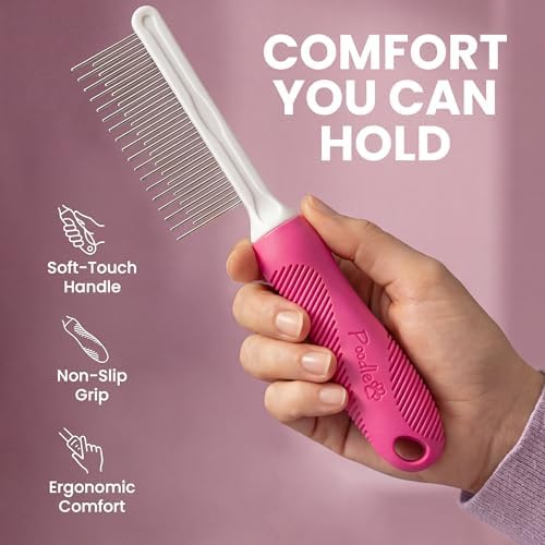 Poodle Pet Detangling Pet Comb - Image 2