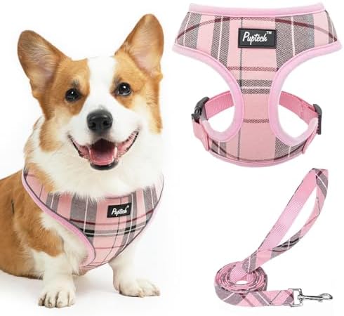 PUPTECK Small Dog Harness and Leash Set No Pull by PUPTECK