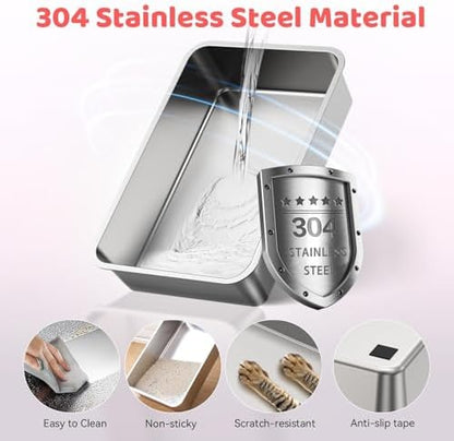 Stainless Steel Cat Litter Box - Image 3