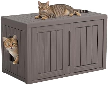 Cat Litter Box Enclosure, Covered Cat Litter Box by Unknown