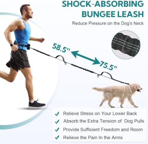 Hands Free Dog Leash with Pouch - Image 2