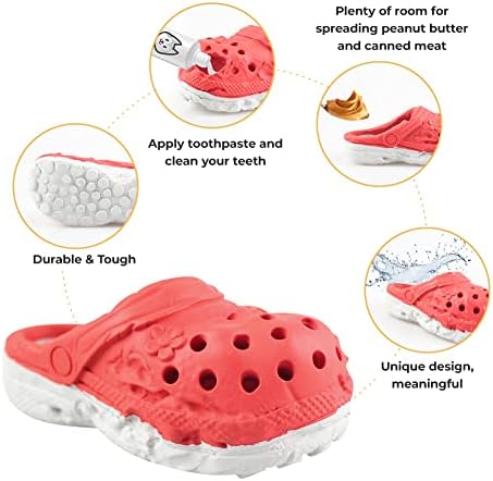 Natural Rubber Slipper Dog Chew Toy, Durable Teeth Cleaning Toy - Image 3