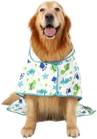 HDE Hooded Dog Bathrobe Quick Dry Towel Wrap - Image 4