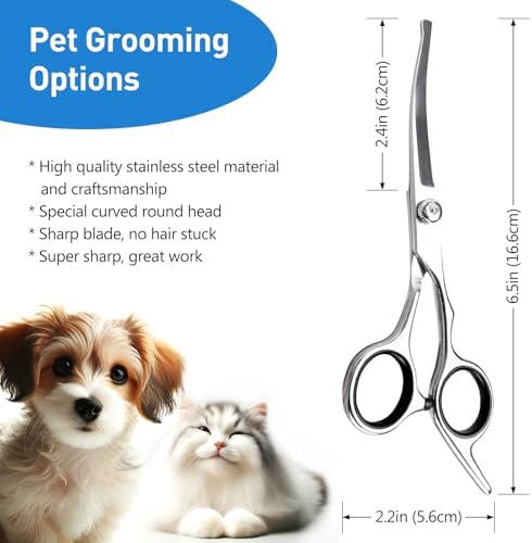 Professional Curved Dog Grooming Scissors - Image 2