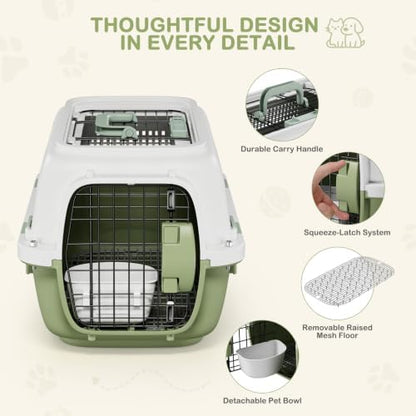 19.5" Hard Shell Cat Carrier, Pet Carrier - Image 5