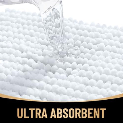 OLANLY Thick Chenille Bathroom Rugs 34x21, Soft Absorbent Bath Mat - Image 3
