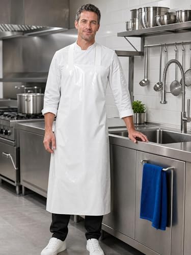 Molaxhome TPU Waterproof Apron Lightweight Oil-resistant Chef Apron - Image 4