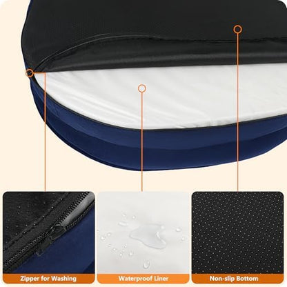 Dwanton Orthopedic Waterproof Large Dog Bed Sofa, Gel Memory Foam - Image 6