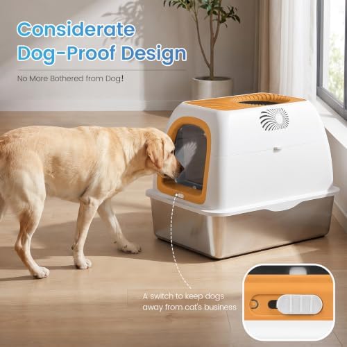 SuzziPaws Stainless Steel Litter Box Dog-Proof Leak-Proof - Image 7
