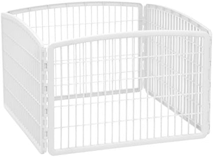IRIS USA 4-Panel Dog Playpen, Pet Enclosure, Dark Gray - Image 3
