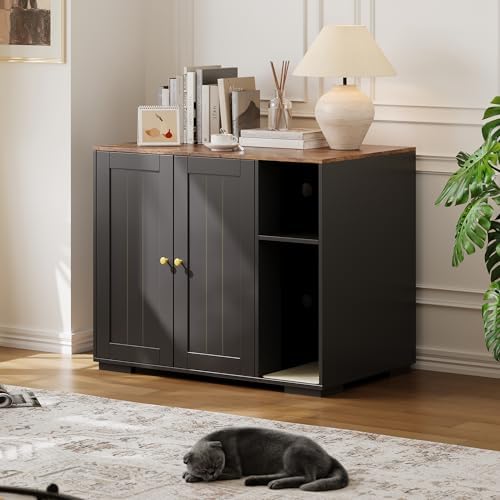 Garvee Dog-Proof Large Cat Litter Box Enclosure by Garvee