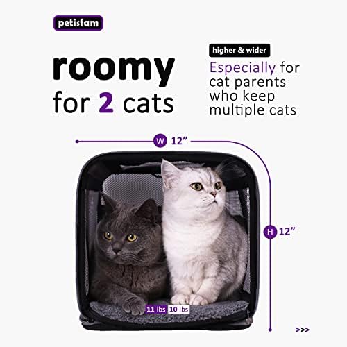Soft Pet Carrier for Large and Medium Cats, 2 Kitties, Small Dogs. Easy to Get - Image 5