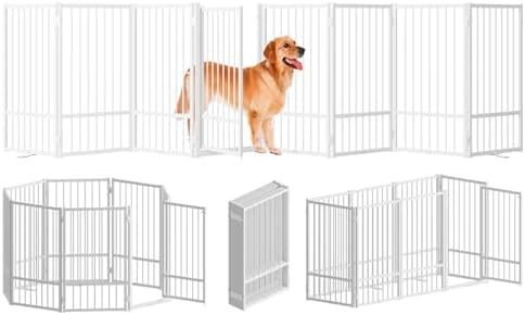 SNUOWU Full Metal Freestanding Dog Gate by SNUOWU