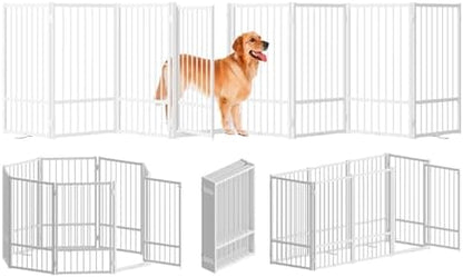 SNUOWU Full Metal Freestanding Dog Gate by SNUOWU