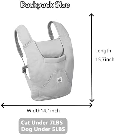 FLAdorepet Small Dog Front Carrier Sling Bag Pet Chest Backpack - Image 5