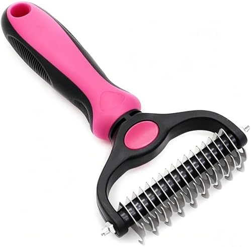 Pet Grooming Rake for Dogs & Cats by AKEISHE