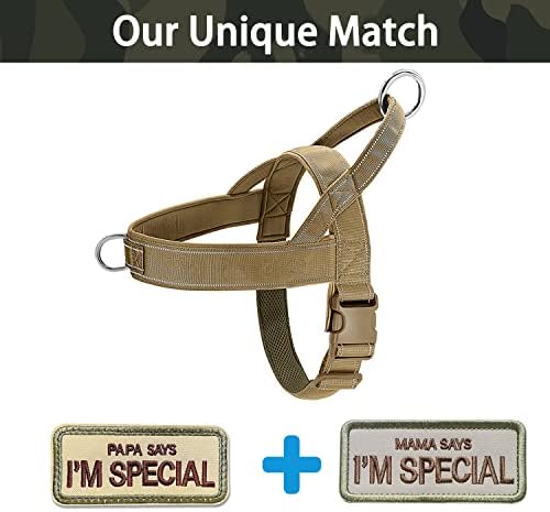 No Pull Dog Harness Brown for Small Medium Large Sized Dogs, Reflective Escape - Image 5