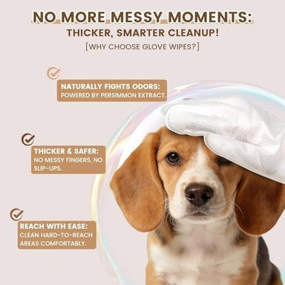 IMMHABI Hypoallergenic Pet Glove Wipes - Image 3