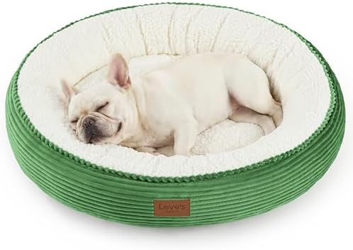 Love's cabin Round Donut Cat and Dog Cushion Bed, 30in Pet Bed by Lovescabin