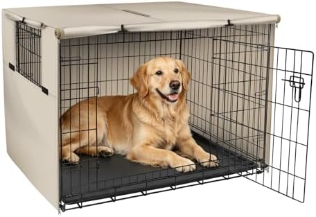 Explore Land Dog Crate Cover, 42 inches, Light Tan by ExploreLand