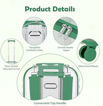 Cat Carrier with Wheels, Rolling Hard Shell Pet Carrier - Image 6