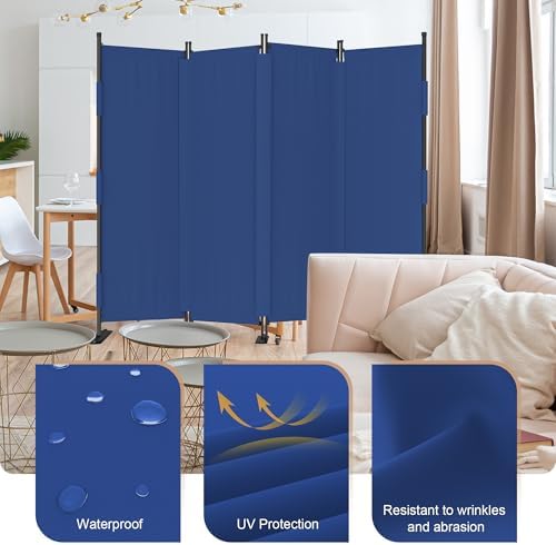 Room Divider, 4 Panel Upgraded 88” Folding Screen Highly Secretive - Image 3