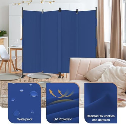 Room Divider, 4 Panel Upgraded 88” Folding Screen Highly Secretive - Image 3