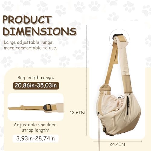 Dog Carrier Sling for Small Dogs/Cats Up to 15 lbs - Image 5