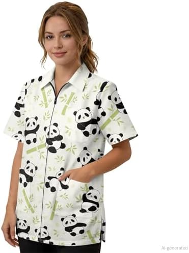 Work Smock for Pet Groomers, Professional Design Water & Hair Proof - Image 7