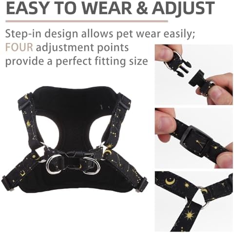 PUPTECK Dog Harness and Leash Set Medium Sized, Step in No Pull Adjustable - Image 3