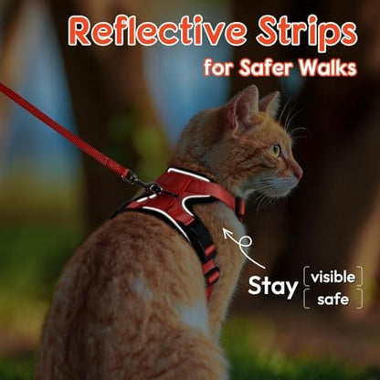 Dooradar Cat Harness and Leash Set, Adjustable and Escape Proof - Image 3