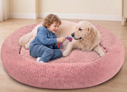 SAVFOX 54 inches Calming Donut Dog Bed by SAVFOX