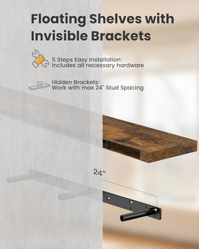 Amada 35.4" Floating Shelves for Wall Decor & Storage - Image 7