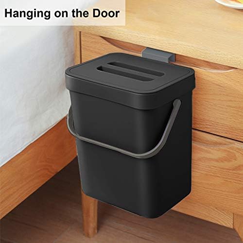 LALASTAR Mini Countertop Trash Can, Compact Waste Basket Garbage Can, Small - Image 5