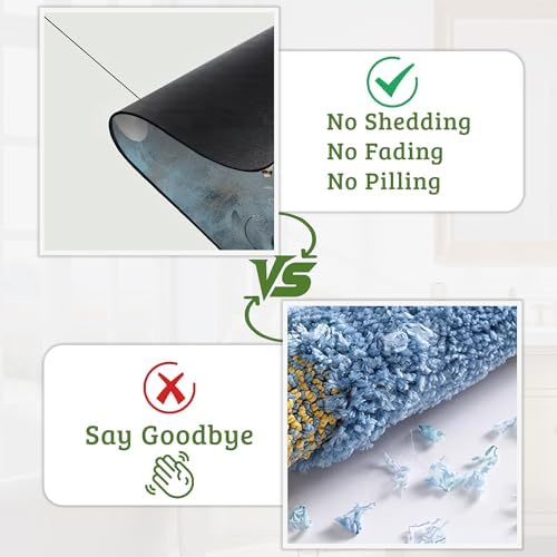 Floral Butterfly Bathroom Rugs Mat Non Slip Washable Quick Dry Absorbent Thin - Image 5