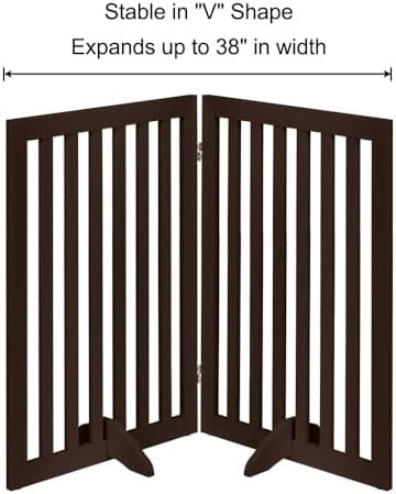 unipaws 36”H Free Standing Pet Gate - Image 5