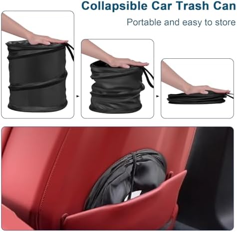 Car Trash Can, 4 Gallons Garbage Can, Collapsible Pop-Up Trash Bin - Image 2