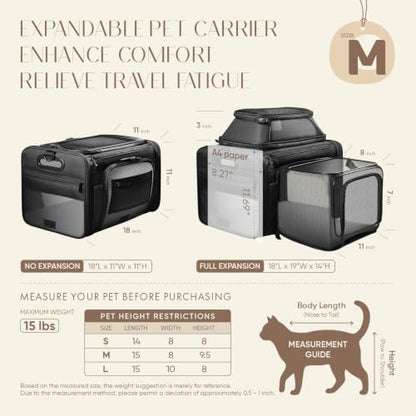 Top-Side Expandable Pet Carrier, Treat Window - Image 4