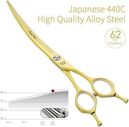 Curved Dog Grooming Scissors - Image 3