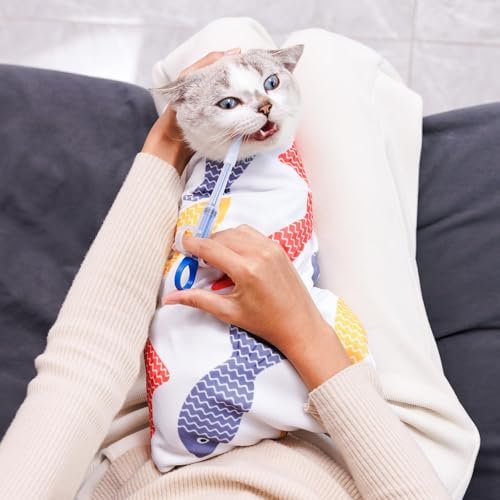 35.5" Extra Large Cat Wrap for Cutting Nails Medicine Grooming Wrap - Image 6