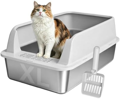 AIPERRO Stainless Steel Litter Box by AIPERRO